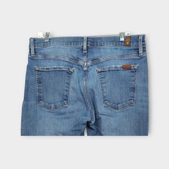 Mens 7 For All Mankind THE STRAIGHT Blue Jeans Size 34 - Picture 6 of 6